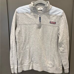 Vineyard Vines Light Gray Women’s Quarter Zip-Up Sweatshirt